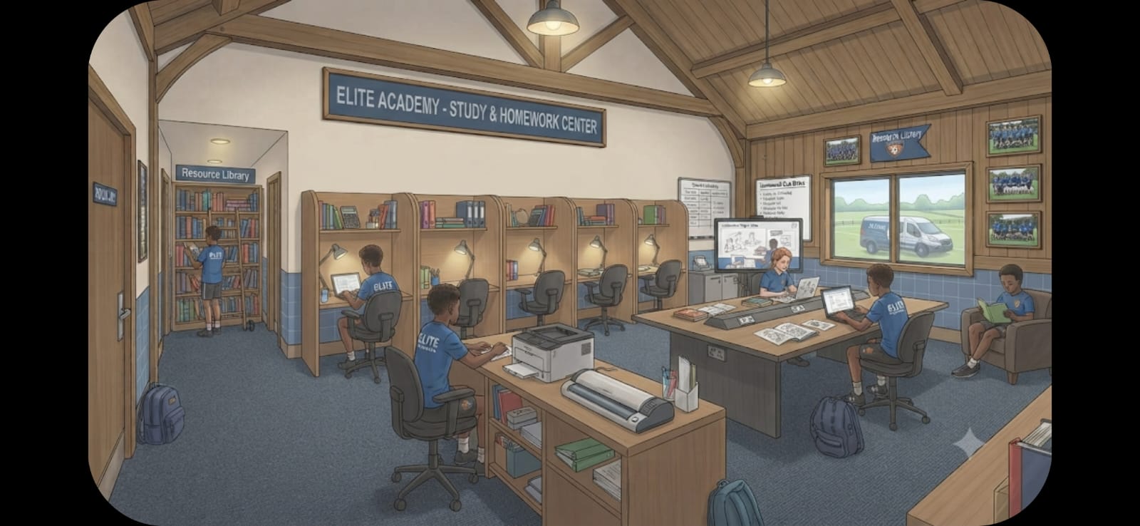 Study and homework center — Elite Academy